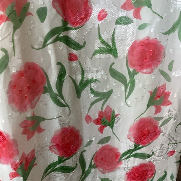 Commense Cream, Rose and Green Floral Dress XS NWT - Picture 8 of 16